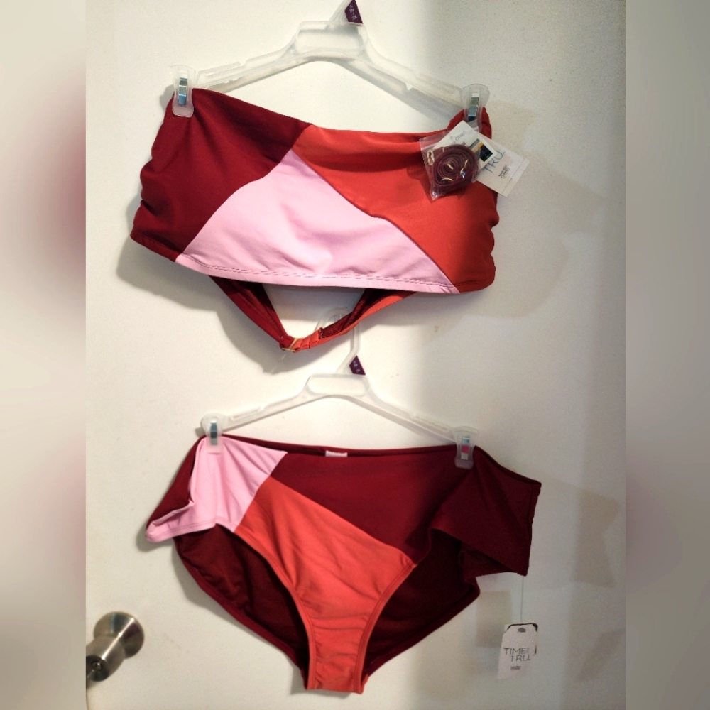 Womens plus size two piece swimsuit